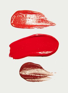 Lekeli lekeli ruj kontur beyaz izole arka planda