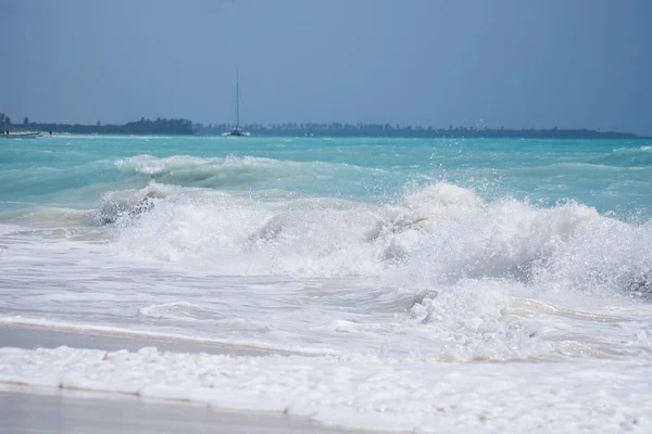 Tropical Beach Dominikai Köztársaság Karib Tenger — Stock Fotó