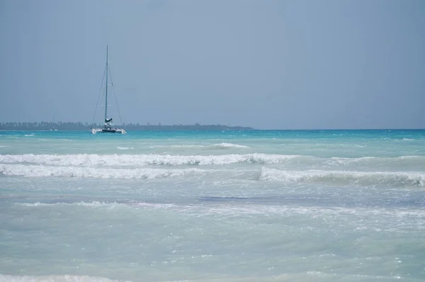 Tropical Beach Dominikai Köztársaság Karib Tenger — Stock Fotó