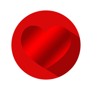 Beyaz arka plan üzerinde izole el çizilmiş kalp simgesi