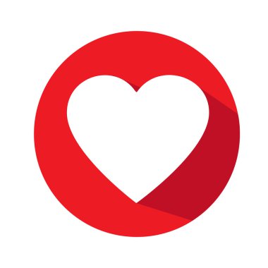 Beyaz arka plan üzerinde izole el çizilmiş kalp simgesi