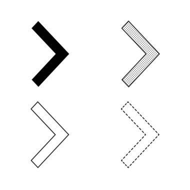 Beyaz arka plan üzerinde ok simgeleri