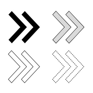 Beyaz arka plan üzerinde ok simgeleri