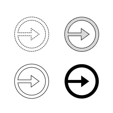 Beyaz arka plan üzerinde ok simgeleri