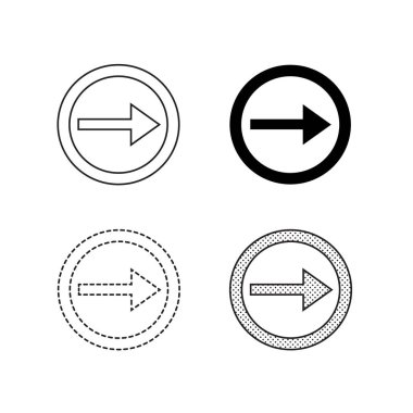 Beyaz arka plan üzerinde ok simgeleri