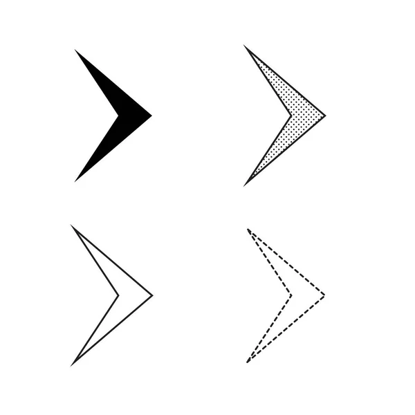 白色背景上的箭头图标 — 图库矢量图片