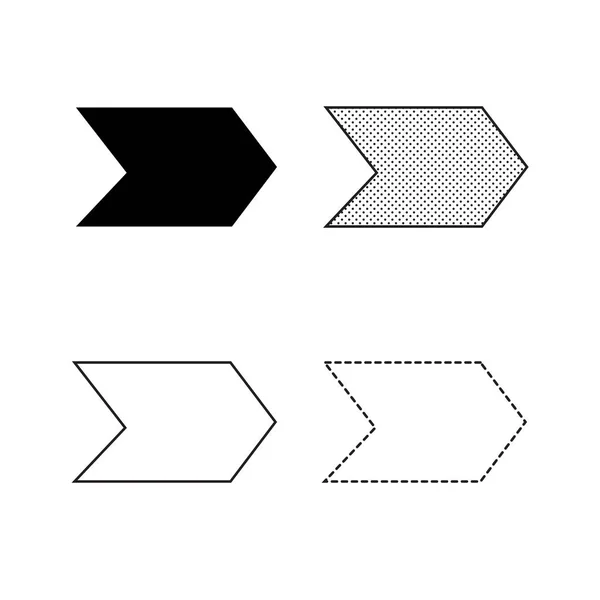 Ícones Setas Fundo Branco —  Vetores de Stock