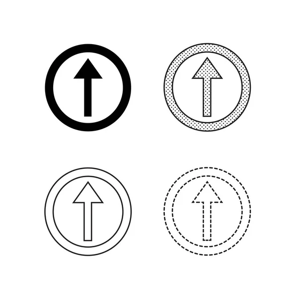 Flechas Iconos Sobre Fondo Blanco — Archivo Imágenes Vectoriales