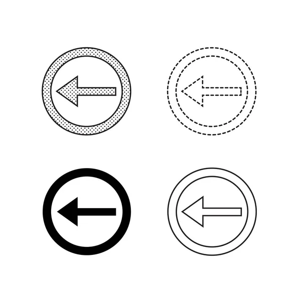 Icônes Flèches Sur Fond Blanc — Image vectorielle