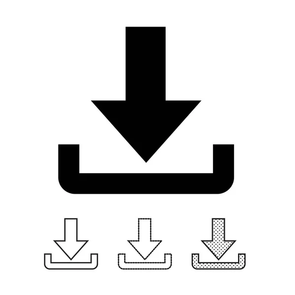 Descargar Iconos Sobre Fondo Blanco — Archivo Imágenes Vectoriales