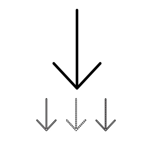 Symbole Auf Weißem Hintergrund Herunterladen — Stockvektor