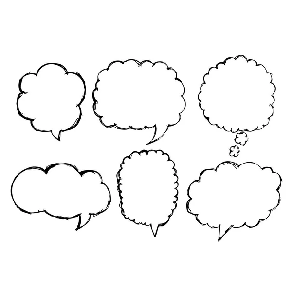 白色背景上的语音气泡图标 — 图库矢量图片