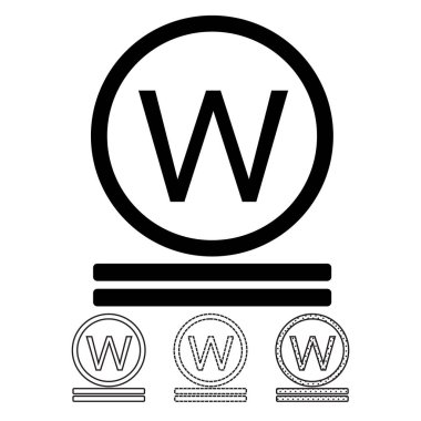 Çamaşırhane sembolleri beyaz zemin üzerine