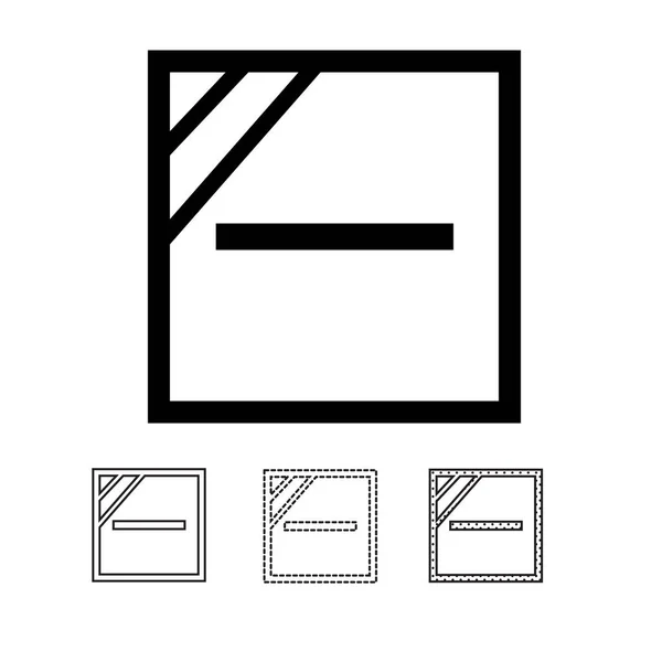 Laundry Symbols White Background — Stock Vector