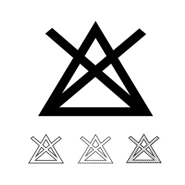 Символи Прання Білому Тлі — стоковий вектор