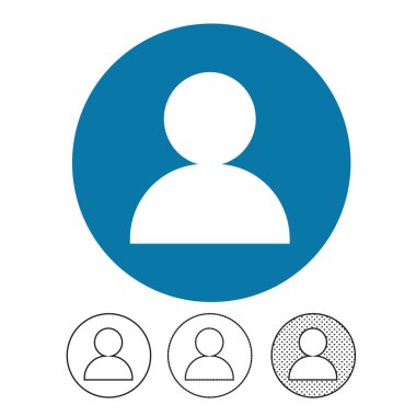 İnsanlar beyaz arka plan üzerinde izole simgeler vektör 