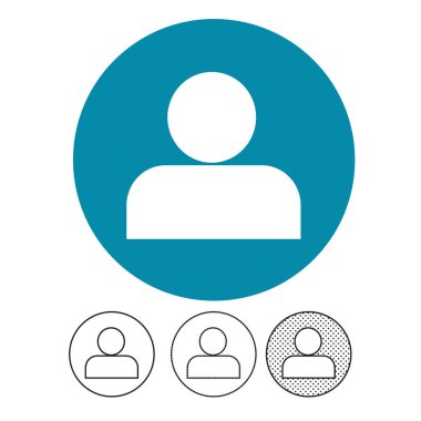 İnsanlar beyaz arka plan üzerinde izole simgeler vektör 