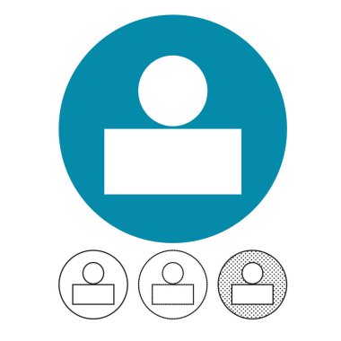 İnsanlar beyaz arka plan üzerinde izole simgeler vektör 