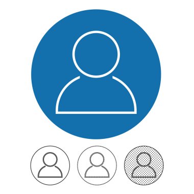 İnsanlar beyaz arka plan üzerinde izole simgeler vektör 