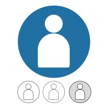 İnsanlar beyaz arka plan üzerinde izole simgeler vektör 