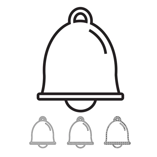 Bell Flat Icon Vector Illustration — Stock Vector