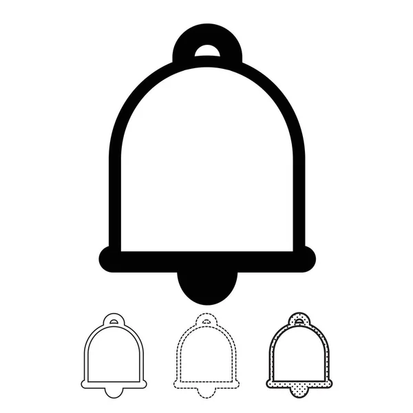 Bell Flat Icon Vector Illustration — Stock Vector