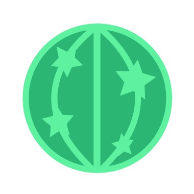 Dünya düz simge, illüstrasyon vektör