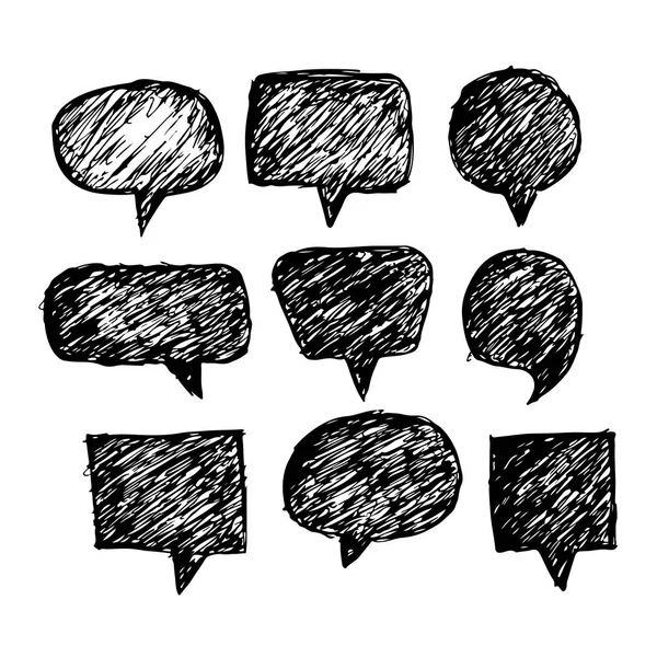 Bulle Vocale Icône Symbole Chat Illustration Vectorielle — Image vectorielle