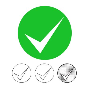 işaret simgesini işaretle, vektör illüstrasyonu