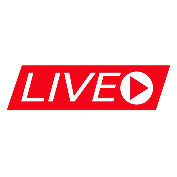 Live Streaming en ligne signe vectoriel design — Image vectorielle