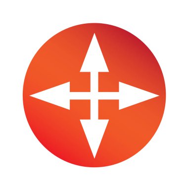 basit ok işareti simgesi 