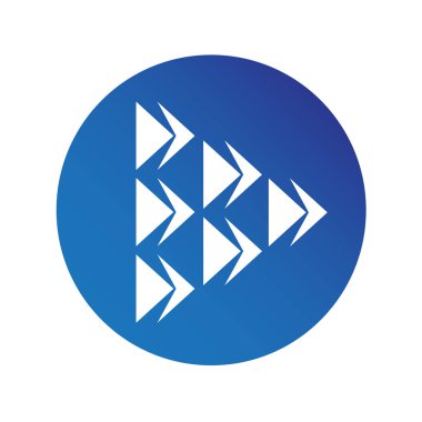 basit ok işareti simgesi