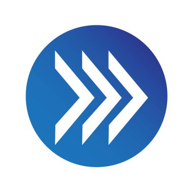 basit ok işareti simgesi