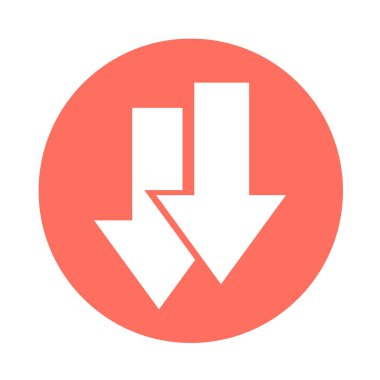 basit ok işareti simgesi