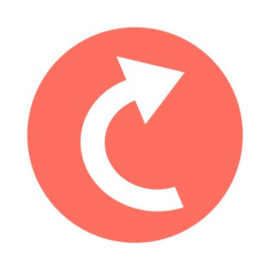 basit ok işareti simgesi