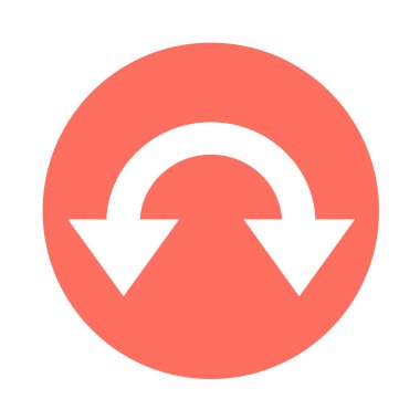 basit ok işareti simgesi