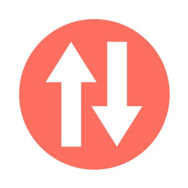 basit ok işareti simgesi