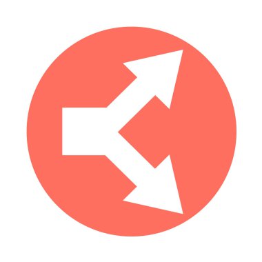 basit ok işareti simgesi