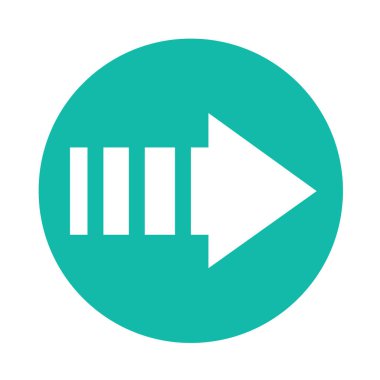 basit ok işareti simgesi