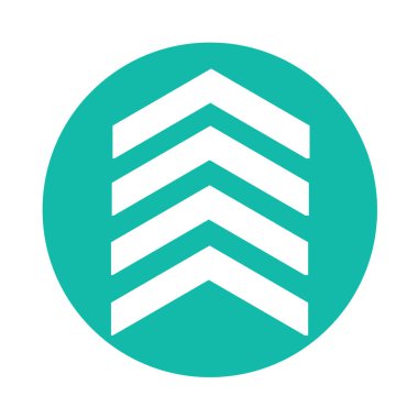 basit ok işareti simgesi