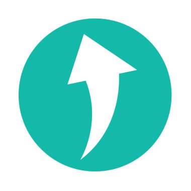 basit ok işareti simgesi