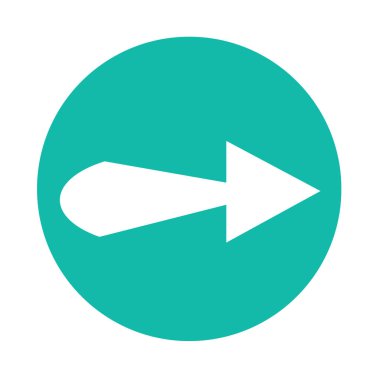 basit ok işareti simgesi