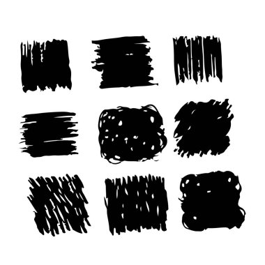 el çizilmiş fırça darbesi mürekkebatı çizim çizgisi