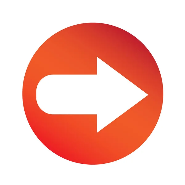 Icône de signe de flèche simple — Image vectorielle