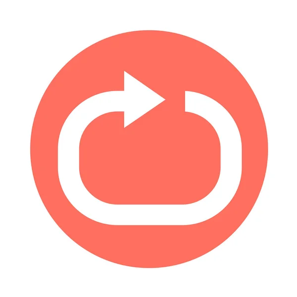 Símbolo de flecha simple icono — Vector de stock