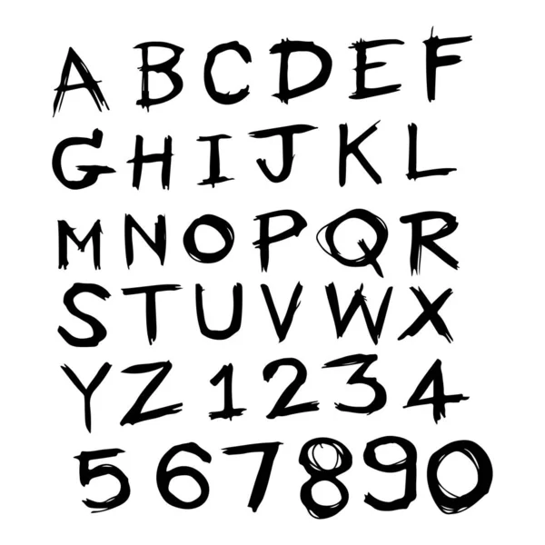 Doodle hand getekende lettertype ontwerp — Stockvector