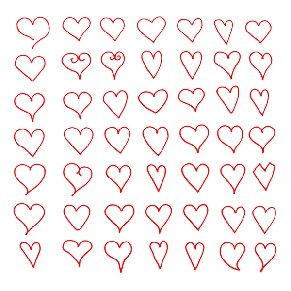 Hand drawn heart icon — Stock Vector