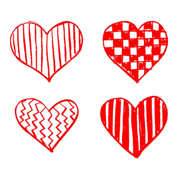 Hand drawn heart icon — Stock Vector