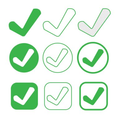 Basit Tick simgesi onay işaretini kabul