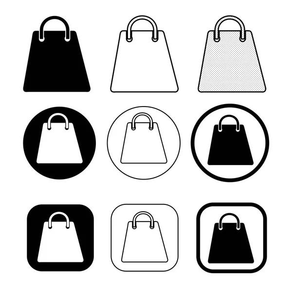 Shopping bag icon Sale package sign — Stock Vector